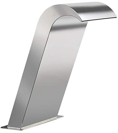 Fontana a Cascata in Acciaio Inox da Giardino, fontane da Esterno, fontane per Piscine, Piscine interrate, cascate, Regalo da Giardino