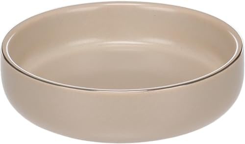 Flamingo Eram Futter- und Wassernapf beige 200 ml – für Hunde oder Katzen | aus glasierter Keramik – strapazierfähig, stabil und leicht zu reinigen