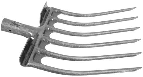 Abaodam Fourche à Terre Meuble Jardinage Tête De Fourche Lourd Soutenir Remplacement De La Tête De Râteau Petit Râteau Conseils Acier