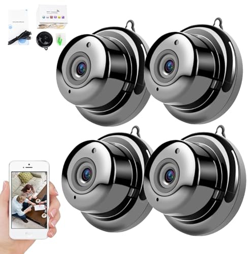 Mini telecamera spia wireless, ultra invisibile HD 1080p, telecamera di sicurezza interna per monitoraggio di bambini/animali domestici/tate, dispositivo di sorveglianza compatto e portatile