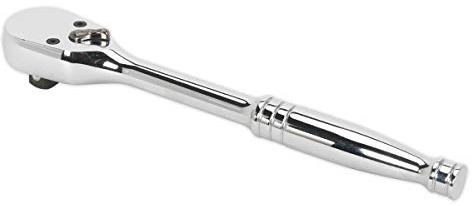 Sealey Ak661Df Ratchet Wrench 3/8In Sq Drive Dust-Free Pear-Head Flip Reverse