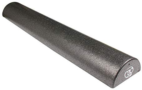 Fitness Mad Unisex's EPP Half Round Foam Roller, Black, 45cm/90cm