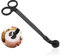 Cuayaes Coupe Meche Bougie, Coupe-MèChe De Bougie, Outil De Coupe De Coupe De MèChe De Bougie en Acier Inoxydable Poli pour Bougie (Noir)