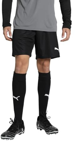 PUMA mens Shorts, Puma Black-Puma White, L