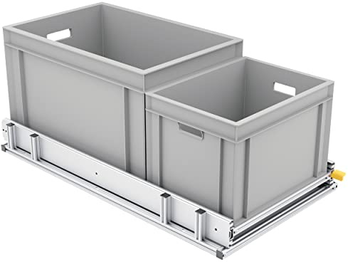 Tinobu Schwerlastauszug für Selbstausbau in Camper, Länge 90cm, Belastung bis 220kg, Auszug (Breite: 40cm)