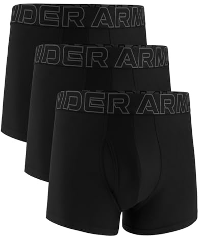 Under Armour retroshorts för män (3-pack), Svart solid - Core 3-pack, 3XL