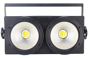 Lumières stroboscopiques pour dj, portables LED COB 2 yeux 2x100W Blinder éclairage DMX effet d'éclairage de scène contrôleur DMX Club spectacle nuit DJ Disco, éclairage de scène Facile à installer