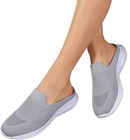 Damen Orthopädische Hausschuhe Mesh Turnschuhe Hinten Offen Luftkissen Sandals Mesh Orthoback Schuhe Orthopedic Frühling Schuhe Vintage Arbeitsschuhe Frühling Sneaker Für Jogging Walking