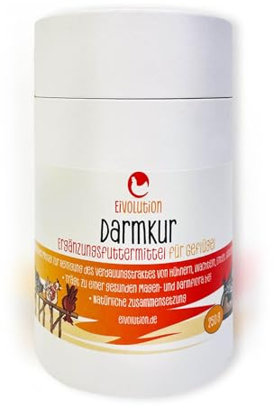 Eivolution Darmkur - Natürliches Mittel für Geflügel zur Reinigung des Verdauungstraktes - 250g - für Hühner, Wachteln, Tauben, Enten, Puten, Gänse - gesunde Magen- Darmflora