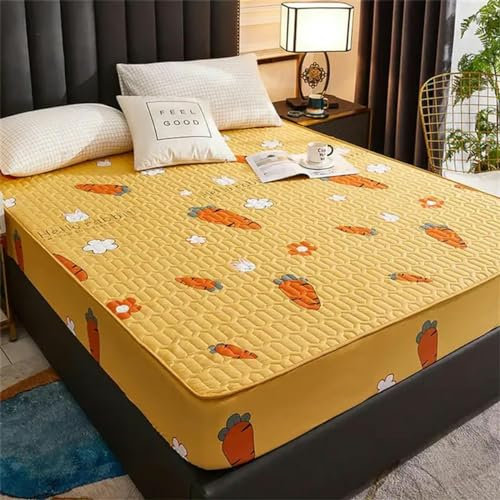 LEPIZ Wasserdichter, Dicker Matratzenschoner, hautfreundlicher, langlebiger Spannbettlaken-Bettbezug, Latex-Mattenbezug 150x200 180x200 160x200-KLLB-200x220x30cm