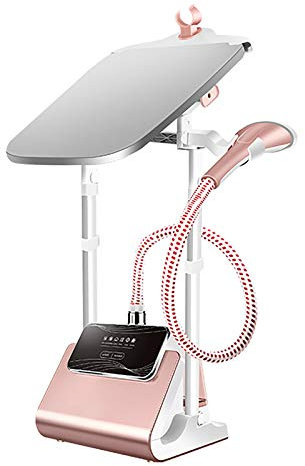 Stiratore verticale professionale per indumenti - Stiratore portatile a doppia asta da 1800 W di dimensioni standard con asse da stiro incorporato e serbatoio dell'acqua da 2,4 litri per uso domestic