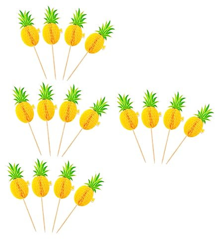 ULDIGI 60stücke Hawaiian Party Cake Picks Kreative Tortendekoration Bunte Designs Für Hochzeiten Und Feiern Einfache Handhabung Für Und Torten Für Unvergessliche Momente