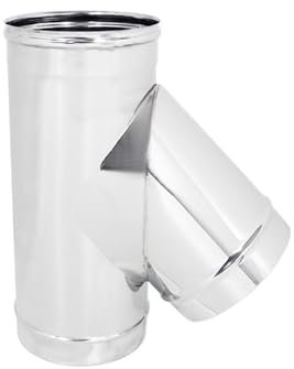 ODM Termobrico Canna Fumaria - Raccordo Braga 45° Monoparete ACCIAIO INOX AISI 316 -Vari Diametri- (DIAMETRO ø 250)