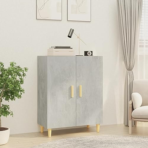 Xichuzi Sideboard Betongrau 70x34x90 cm Holzwerkstoff, Kommode Schlafzimmer, Kommoden & Sideboards, Wohnzimmerschrank, Flur Kommode, Zimmer Möbel - 812100