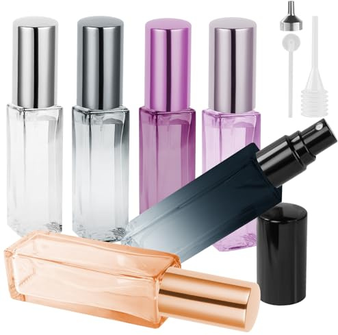 LOPHE Parfymatomiserare, påfyllningsbar, mini parfym, påfyllningsflaskor, 20 ml, 6 st