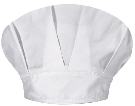 Vhersily 2025 Sombrero Cocinero, Sombrero de Cocinero Unisex, Sombrero Cocinero Hombre Sombrero Chef Mujer, Lavable a Lavadora, Sombrero Chef Ajustable Blanco, Sombrero de Cocinar para Cocinar,