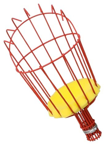 POPETPOP Obstpflückkorb Aus Edelstahl Gartenwerkzeug Zum Einfachen Pflücken Von Äpfeln Orangen Und Anderen Früchten Tragbares Obstpflückgerät Für Obstgarten