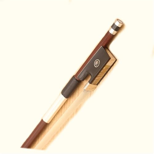 principiante Práctica Arco Violín Arco de violín de madera brasileño para principiantes arco de violín arco de viola(Viola bow 3/4)