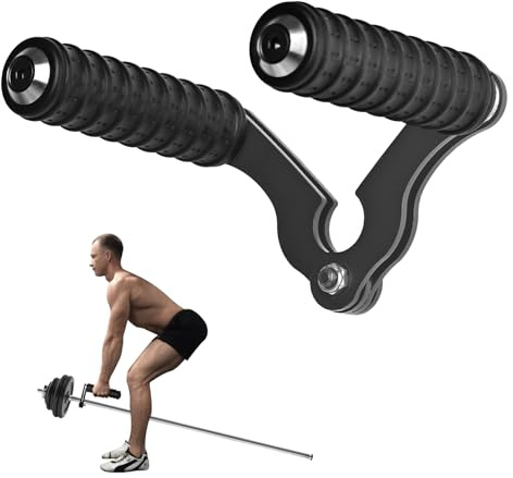 T bar handtag för skivstång, V bar landmine handtag för hantelstång landmine med halkfritt gummihandtag, lämplig för Olympiastänger, styrketräningsstänger
