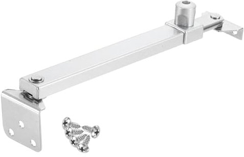 sourcing map 1Pcs 305mm Casement Stay Window Latch, Stainless Steel Casement Window Stays, Adjustable Friction Stay Hinges Window Brace, Spray Silver