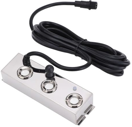 Walfront La Macchina Ultrasonica della Nebbia di 3 Teste 36V della Prova 'Acqua Umidificatore Ultrasonico della Nebbiatrice per Lo Stagno, Serra, Rockery, Decorazione di Halloween