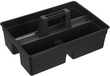 NUOBESTY Plastic Cleaning Caddy Handle Storage Basket Tool Box Organizer Cleaning Supplies Organizer Shower Basket