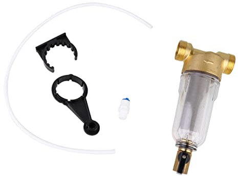UPKOCH Préfiltre à Eau Domestique en Filtre à Sédiments Compatible Systèmes d'eau Lavage à Récupération Matériau Solide