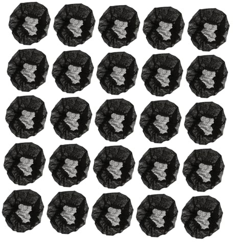 Disposable Microphone Windproof Cover Black 100pcs Protective | Non-woven, Reduce Wind Noise and Block Saliva, Splash-proof with Strong Adaptability for Microphone