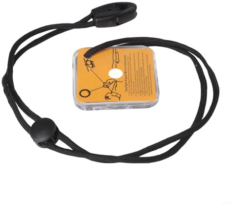 Miroir de survie extérieur conçu pour la signalisation avec trou de visée intégré, acrylique, imperméable et résistant aux chocs pour une performance fiable