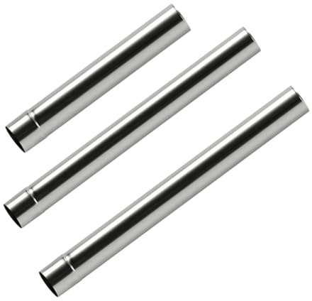 Eawfgtuw Stainless Steel Chimney Pipe Straight Flue Pipe for Wood Stove Flue Pipe, Camping Stove Chimney, High Temperature Stove Pipe, Stove Chimney Extension, Log Burne(500 (large 60 small 59) mm)