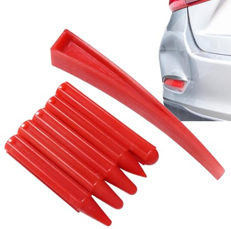 Herramientas de reparación de abolladuras de coche, equipo de eliminación de abolladuras de 8.66 x 0.98 pulgadas para vehículo con cuña, herramienta de cuña curvada para automóviles, sedanes, SUV