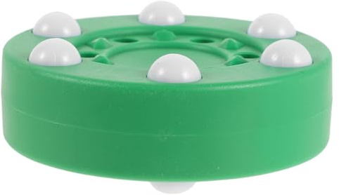 Cabilock Disco de Hockey sobre Patines de Interior Verde Tecnología de Seis Rodillos, Material Duradero y Diseño para Entrenamiento Competitivo en Superficies de Alfombra y Concreto