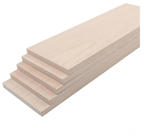 Blocs de sculpture en tilleul, Panneaux de placage en bois Paulownia, paquet 200x100mm 5 avec plusieurs épaisseurs(15mm)