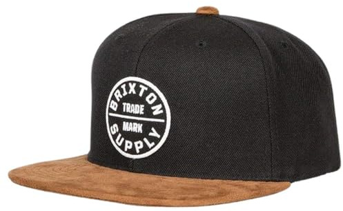 Brixton Oath III Snapback Hat Cappellino da Baseball, Nero/Rame, Taglia Unica Uomo