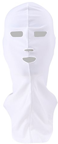 Sharplace Sonnenschutz Schwimmmaske Badekappe Facekini Tauch Cap UV Schutz Kopfbedeckung mit Gesichtsmaske Vollgesichtsmaske, Weiß