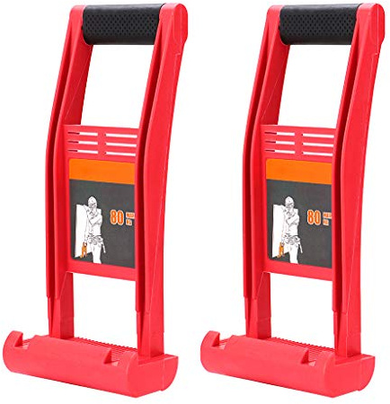 Skelang 2 Pcs Drywall Carrier, Lift and Carry Panel Mover, ABS Plastic Panel Carrier Tool, Drywall Carrying Handle with 176lbs Load Bearing, Fit to Plywood, Glass Board, Plasterboard