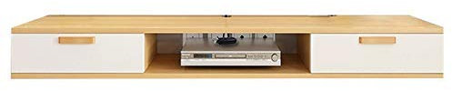 FHKBB TV Stand Wall Media Console TV Cabinet Storage Rack DVD/Blu-ray Player Satellite TV Box Floating Cable Box Wall Mount Shelf (Color : A, Size : 120×24×16cm)