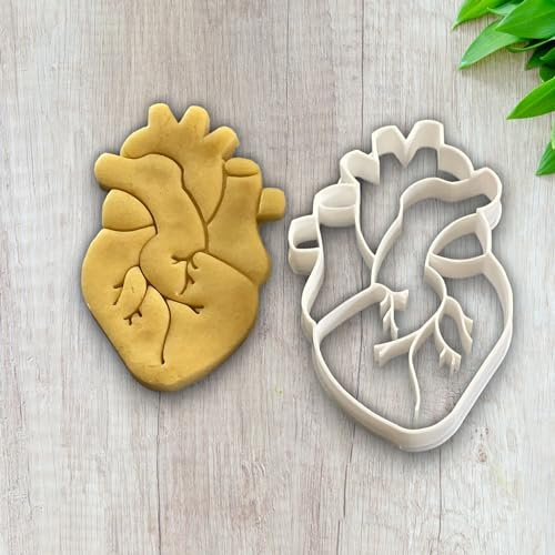 Emporte pièce coeur anatomie - pour la réalisaton de biscuit sablé, patisserie, pate à sucre -Décoration gateau-Fait maison- ELACE