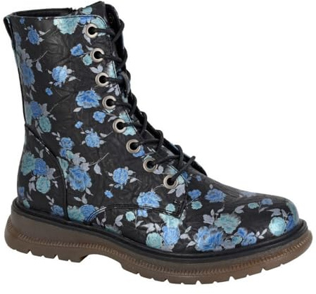 Cipriata Annetta L310BGM Black/Blue Floral UK 8
