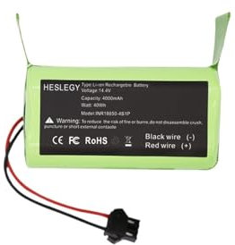 Batería 4S de 14,4 V, 2600 mAh, 4000 mAh, Compatible con Conga Excellence 990 950 1090 1092 1190 1790 1990, Compatible con aspiradora IKOHS NETBOT S14 S15(Color:13000mAh)