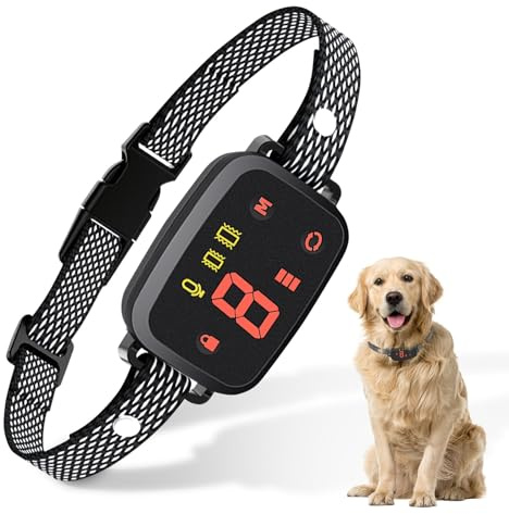 Vilntrosia Anti Barking Dog Collars, Bark collar, Vibration & Beep Modes, 8-Level Sensitivity Adjustable, Harmless Design with IP67 Waterproof of Dogs