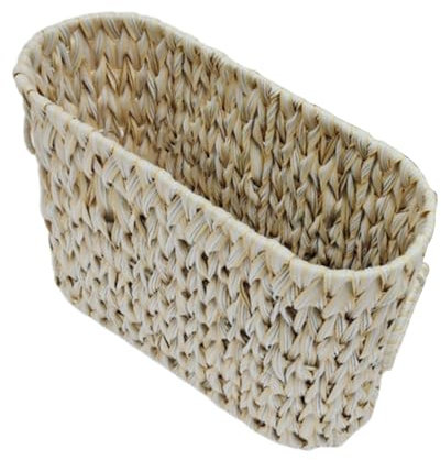 JISADER Cesta de Almacenamiento de Rollo de baño Soporte de periódico con manijas Delgados de baño Decorativo Bin para el hogar pequeño para el hogar