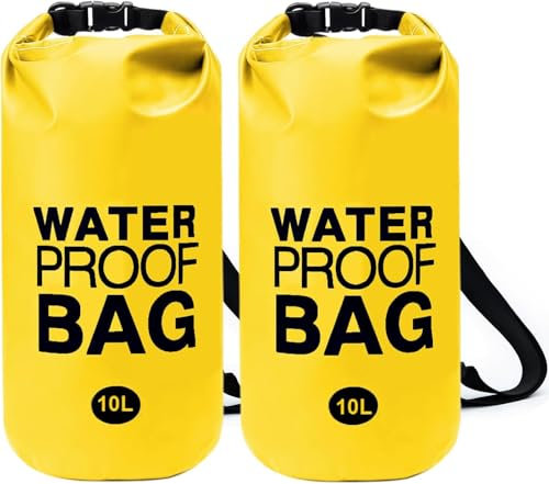 2-Pack Pool Step Weights, 10L Heavy-Duty Pool Ladder Weights for Above-Ground Pools, 500D No-Break Waterproof Sand Bags, Easy & Quick Fill for Secure Pool Steps (Yellow)