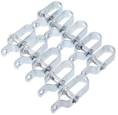 Luxshiny 10piezas Abrazadera De Cuerda Metálica Para Tensores De Alambre Galvanizado Clips De Cable Para Jardinería y Construcción