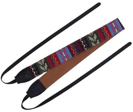 Akozon Sangle DE Caméra Nylon Vintage STRAIL AIMÉRABLE AIGNABLE STRAP DE NOUCHE POUR DSLR et sans Miroir