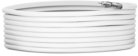TechniSat 50 m Basic SAT Koaxialkabel – 110dB, 4-fach geschirmt | 5–3000 MHz, PVC-Mantel, Stahl/Kupfer Innenleiter, Premium Antennenkabel für Satellit, DVB-S2, DVB-C, BK & HDTV, 4K