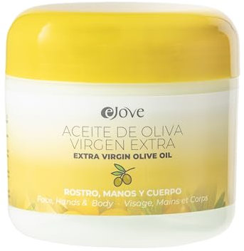 Ejove Crème Huile d'Olive 300 ml | Hydratation intense pour visage, mains et corps | Crème nourrissante et réparatrice naturelle | Soin anti-âge pour peau sèche et sensible | Crème hydratante