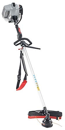AL-KO Benzin-Motorsense BC 330 L (41 cm Schnittbreite Faden, 25 cm Schnittbreite Messer, 0.9 kW Motorleistung, 32.6 CCM Hubraum, 2-Takt Motor, Softgriff, inkl. Tragegurt)