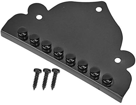 Cordal de mandolina, Tornillos de 8 Cuerdas Piezas Triangulares para mandolinas de 8 Cuerdas Fácil de Instalar Accesorios para Instrumentos Musicales Negro Accesorios de Juego