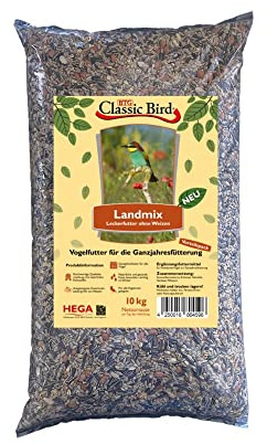 Classic Bird Landmix ohne Weizen 10kg | Ganzjahres Vogelfutter für freilebende Vögel im Garten